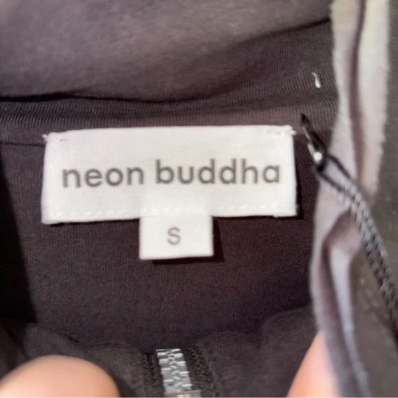 Neon Buddha Gray Jacket Peplum Style - Picture 4 of 6